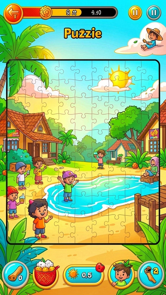 uang77 - Screenshot pertama menampilkan antarmuka utama permainan.